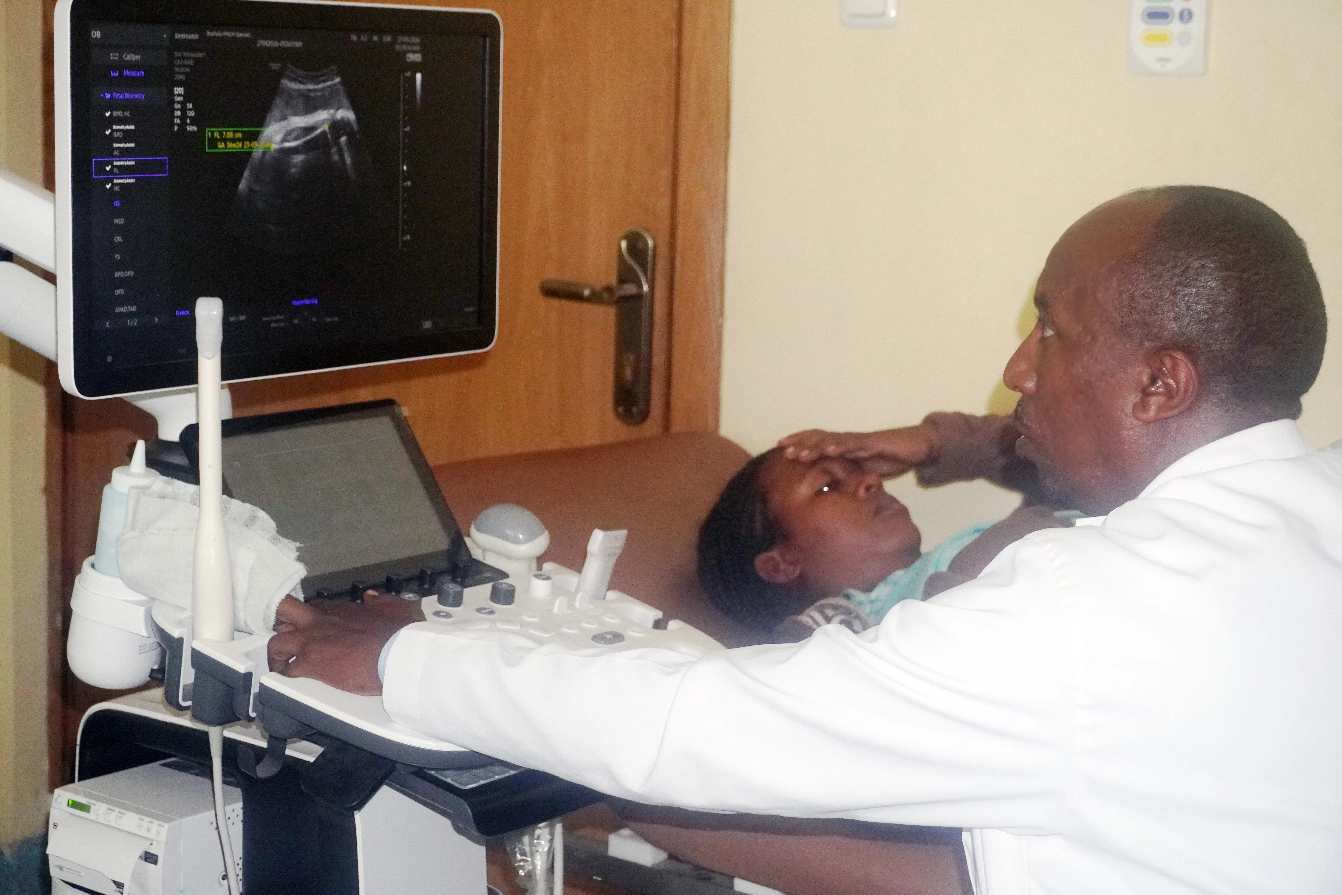 Doctor with child patient